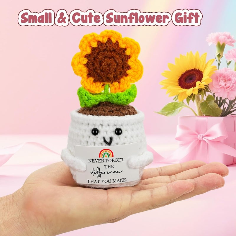 MBL Funny Boss Coworker Gifts - Cool Gag Crochet Sunflower Thanksgiving Retirement Appreciation Leaving Going Away Farewell Christmas Stocking Stuffers Office Gift for Boss Lady Women Men Employee - Image 2